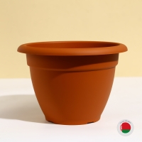 Горшок для цветов, d = 25 см, 4,3 л, пластик, коричневый Горшок для цветов, d = 25 см, 4,3 л, пластик, коричневый