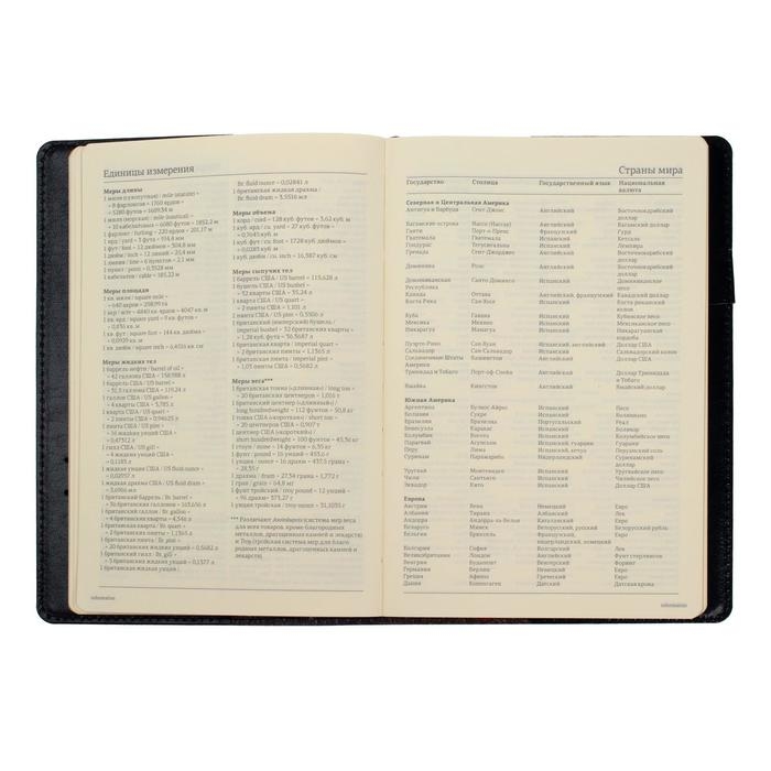 Ежедневник полудатированный А5, 208 листов Profy, рециклированная кожа, сменный блок, золотой срез, чёрный