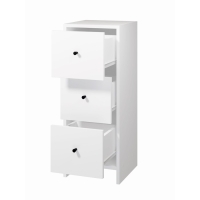 Комод 3Я-300, 300х300х776, Квадро/Белый