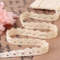 Кружево вязаное, 13 мм × 15 ± 1 м, цвет бежевый Кружево вязаное, 13 мм × 15 ± 1 м, цвет бежевый