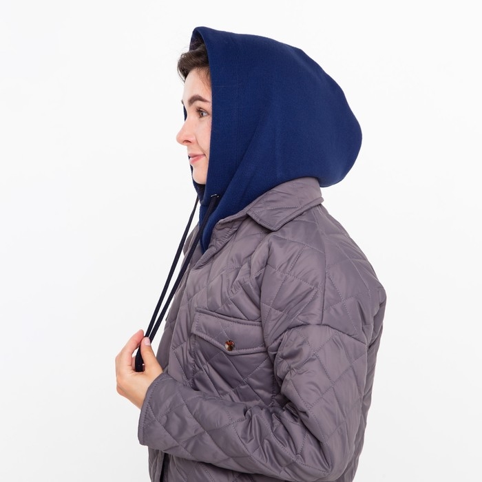 Шапка (капор) женский, цвет индиго, размер 54-58 Шапка (капор) женский, цвет индиго, размер 54-58