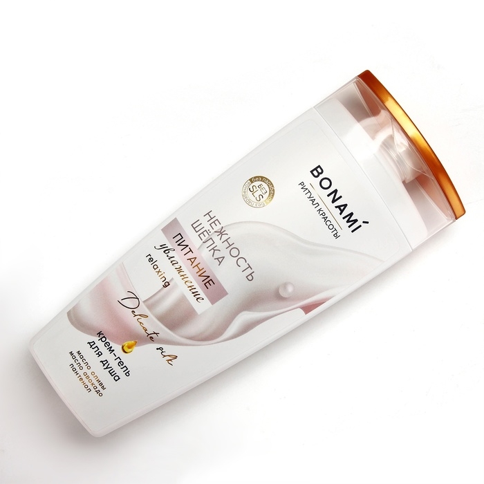 Гель для душа с пантенолом, питание и увлажнение, 250 мл, аромат нежности шёлка, BONAMI Гель для душа с пантенолом, питание и увлажнение, 250 мл, аромат нежности шёлка, BONAMI