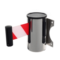 Настенный блок с вытяжной лентой-470см, высота-13,5см, ширина-11см, красно-белый