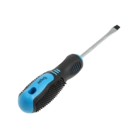 Отвертка шлицевая ТУНДРА, CrV, хром, магнит, двухкомпонентная рукоятка, SL6 х 100 мм Отвертка шлицевая ТУНДРА, CrV, хром, магнит, двухкомпонентная рукоятка, SL6 х 100 мм