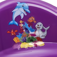 Горшок детский антискользящий &laquo;Бэйби-Комфорт&raquo; с крышкой, съёмная чаша, цвет фиолетовый