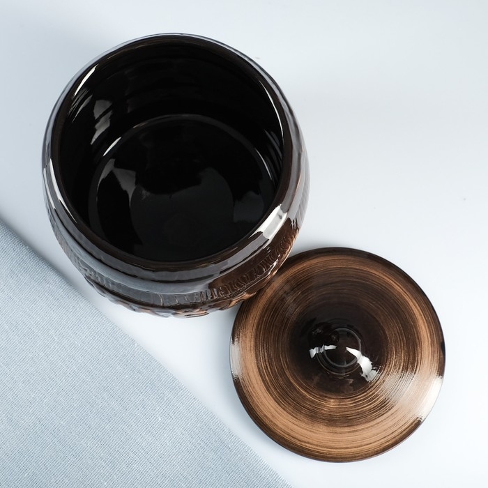 Бочонок Бочонок "Мед" 1,2л / 14х16см, старина