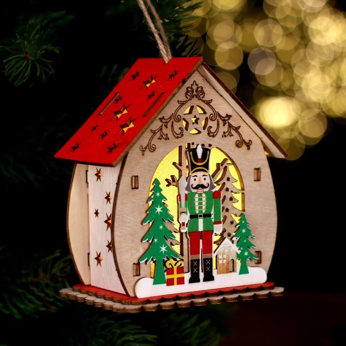 Новогодний декор с подсветкой &laquo;Щелкунчик&raquo; 9 &times; 7 &times; 11 см