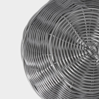 Корзинка для подачи Доляна &laquo;Плуг&raquo;, 20&times;20&times;6 см, цвет серый