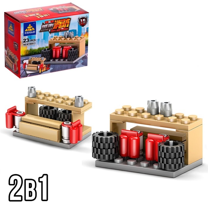 Конструктор пожарные &laquo;Техника&raquo;, 16 видов, МИКС