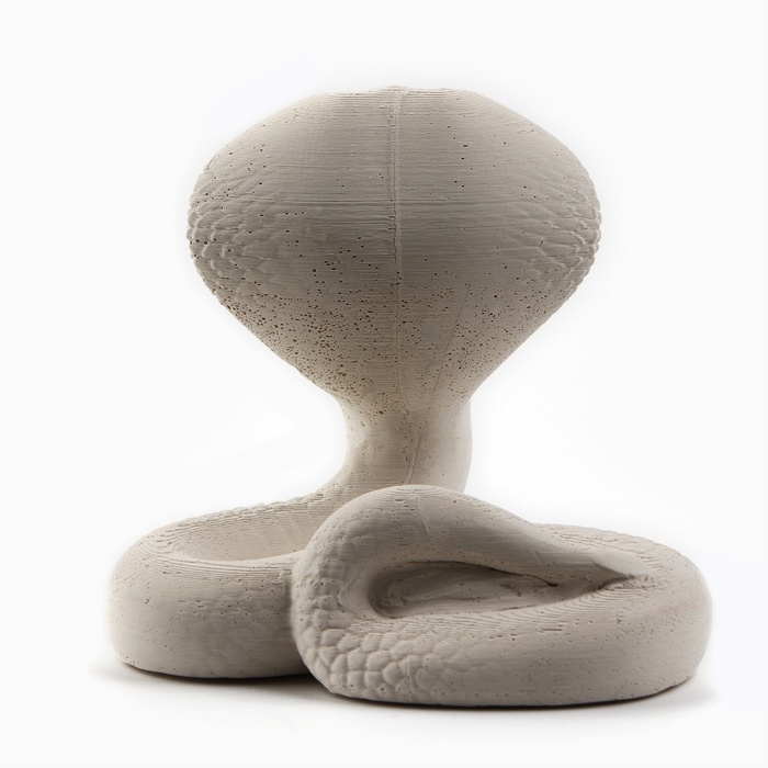 Подставка для телефона новогодний сувенир &laquo;Новый год: Кобра&raquo;, белая&raquo;