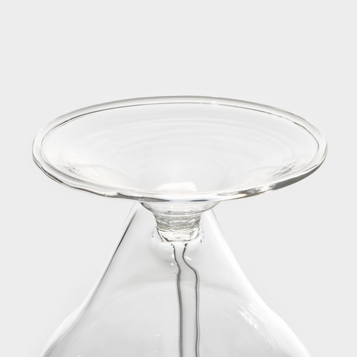 Бокал из стекла с трубочкой для вина Magistro &laquo;Пантера&raquo;, 300 мл