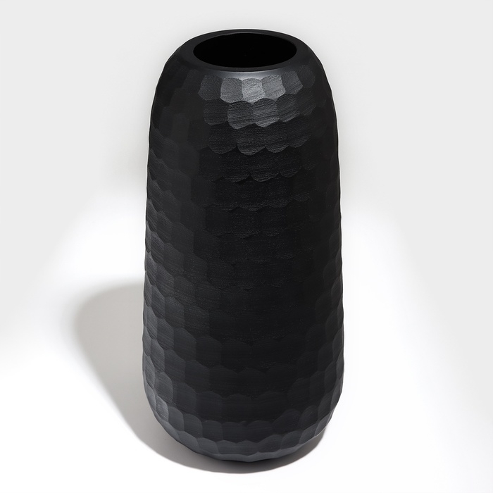 Ваза для цветов «Сара» из черного стекла 31 х 15 х 15 см Ваза для цветов «Сара» из черного стекла 31 х 15 х 15 см