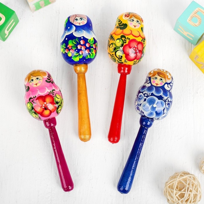 Погремушка на палочке &laquo;Девочка&raquo;, МИКС