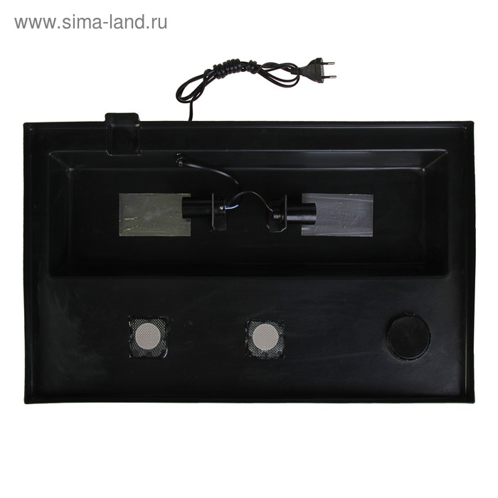 Террариум с крышкой, 98 литров, 70 х 40 х 35 см, черный