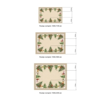 Скатерть новогодняя Этель "Noble Christmas" Скатерть новогодняя 150х220 +/-3см с ГМВО, 100%хл, саржа 190гр/м2 Скатерть новогодняя Этель "Noble Christmas" Скатерть новогодняя 150х220 +/-3см с ГМВО, 100%хл, саржа 190гр/м2