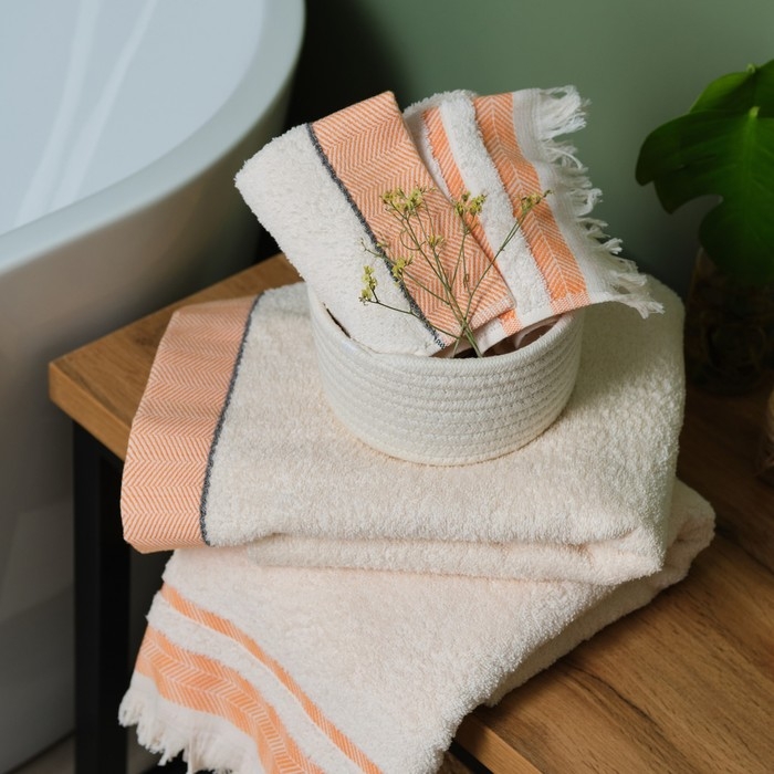 Полотенце махровое Love Life &laquo;Бриз&raquo; 50х80 см, оранжевый