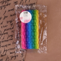 Кружево капроновое &laquo;Радуга яркая&raquo;, 45 мм &times; 10 &plusmn; 1 м, цвет разноцветный №1