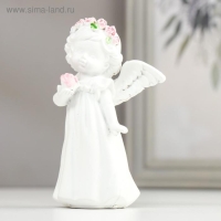 Сувенир полистоун "Белоснежный ангел-девочка в веночке с розой" МИКС 11х8,5х5 см Сувенир полистоун "Белоснежный ангел-девочка в веночке с розой" МИКС 11х8,5х5 см