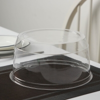 Крышка для тортницы пластиковая одноразовая ПР-Т-193, внешний 11&times;10&times;7 см, внутренний 22,5&times;19,4&times;10 см, цвет прозрачный, 100 шт/уп