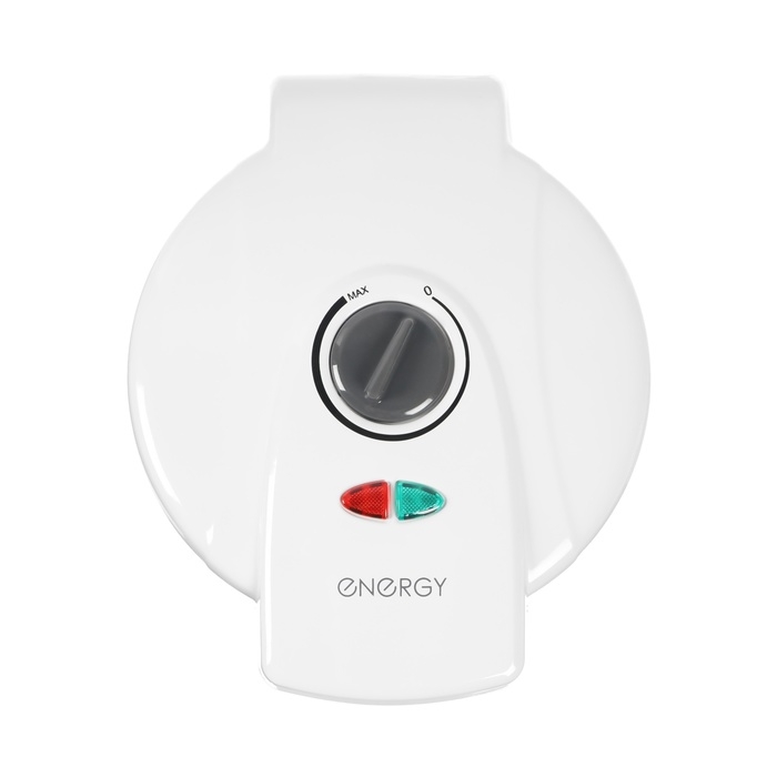 Вафельница электрическая ENERGY EN-224, 1200Вт, тонкие вафли, антипригарное покрытие, белая