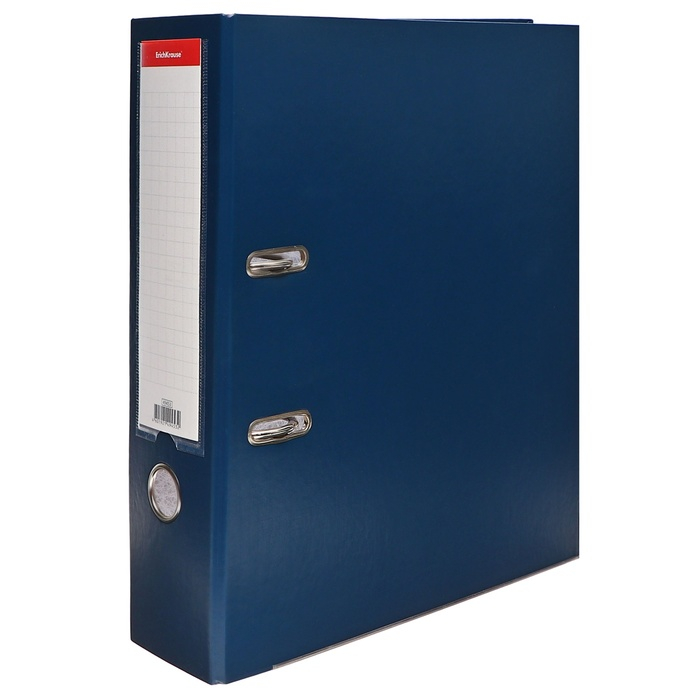 Папка&ndash;регистратор А4, 80 мм, ErichKrause "Business", с арочным механизмом, синяя