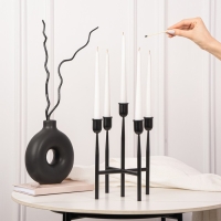 Подсвечник металл &laquo;Лаконичность&raquo;, на 5 свечей, 14 х 14 х 19 см