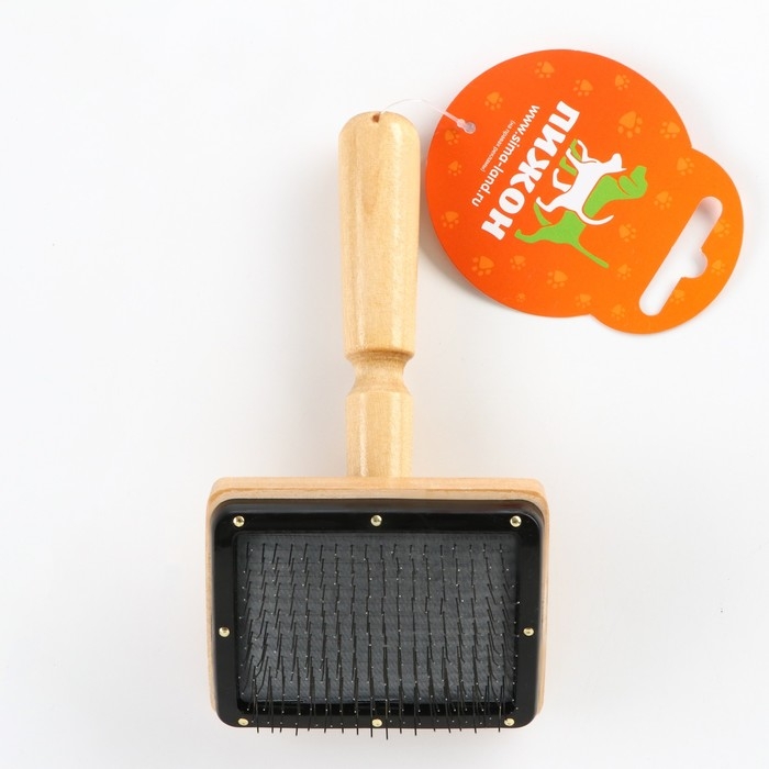 Щётка - пуходёрка деревянная Щётка - пуходёрка деревянная "Премиум", основание 80 х 60 мм