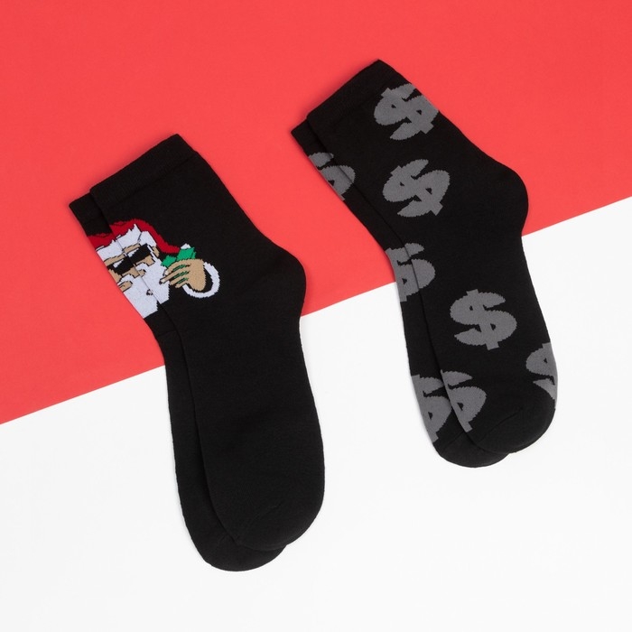 Набор новогодних мужских носков KAFTAN Набор новогодних мужских носков KAFTAN "Be rich" р. 41-44