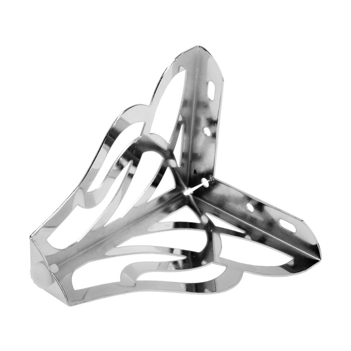 Опора мебельная CAPPIO резная OP02, h=130 мм.10*10мм, цвет хром