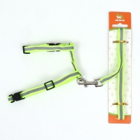 Комплект для кошек светоотражающий,ширина 1 см,шлейка 21-35 см,поводок 120 см, зелёный Комплект для кошек светоотражающий,ширина 1 см,шлейка 21-35 см,поводок 120 см, зелёный