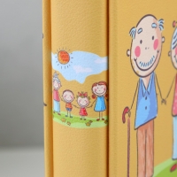 Фотоальбом на 400фото 10х15 см "Дружная семья" кожзам 34,5х28х6,5 см