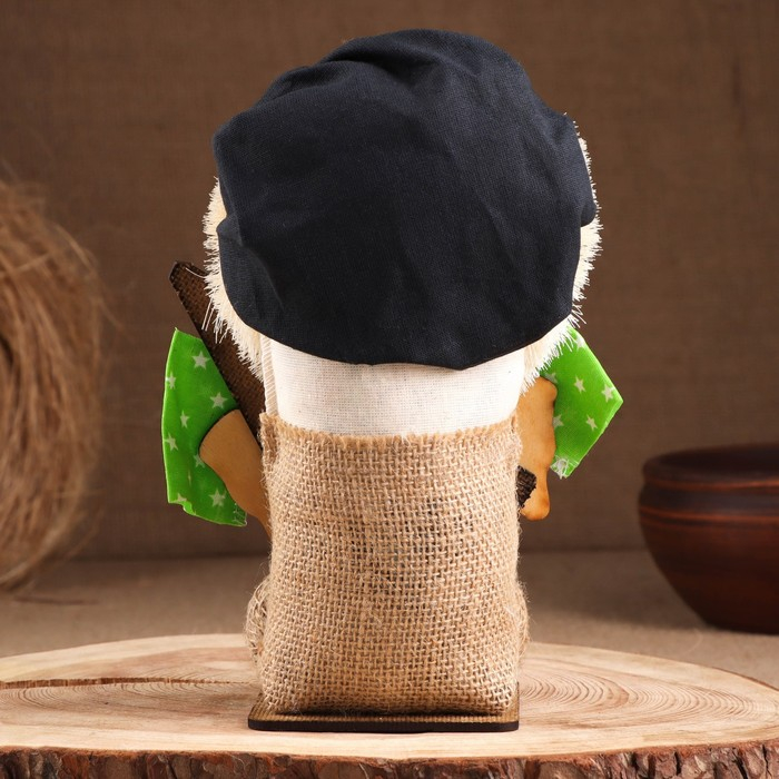 Оберег-домовой "Кузя в кепке, с гуслями", 21х15х11 см МИКС