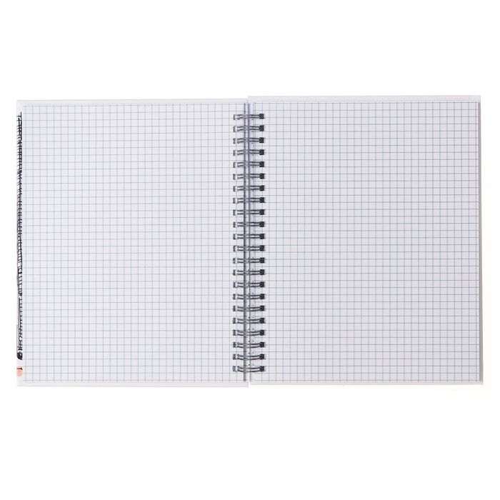 Тетрадь 96 листов в клетку на гребне Тетрадь 96 листов в клетку на гребне "Офис", твёрдая обложка, глянцевая ламинация, МИКС
