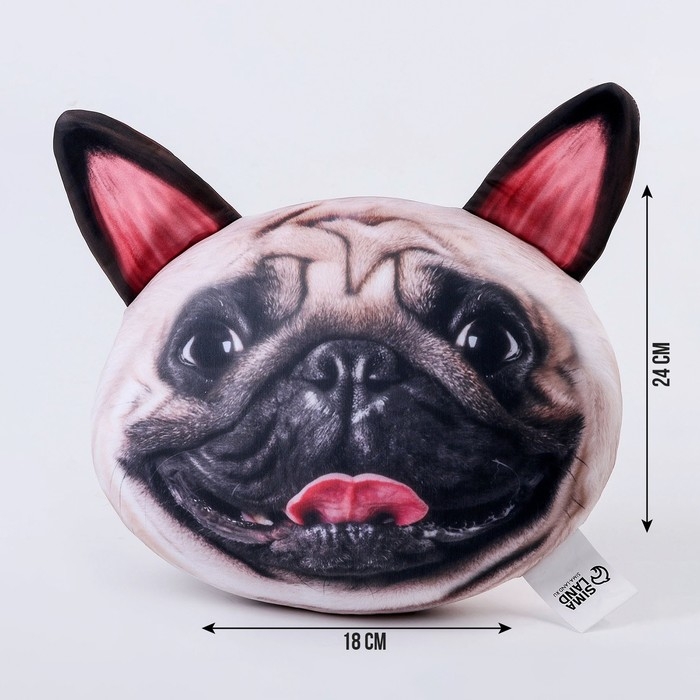 Антистресс подушка, собака &laquo;Мопс&raquo;