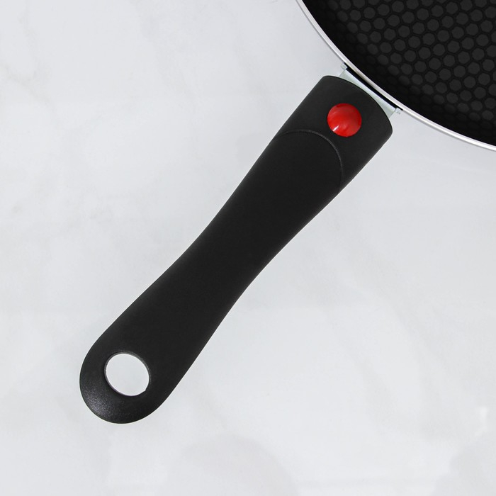 Cковорода Forever, d=28 см, съёмная ручка, стеклянная крышка, антипригарное покрытие, цвет тёмно-серый Cковорода Forever, d=28 см, съёмная ручка, стеклянная крышка, антипригарное покрытие, цвет тёмно-серый