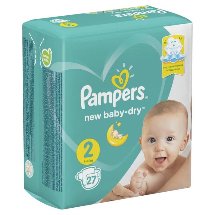 Подгузники Pampers New Baby-Dry, размер 2, 27 шт. Подгузники Pampers New Baby-Dry, размер 2, 27 шт.