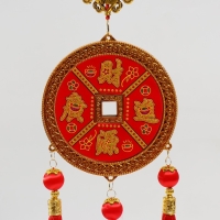 Подвеска пластик, текстиль "Благополучия" МИКС 17х68 см Подвеска пластик, текстиль "Благополучия" МИКС 17х68 см