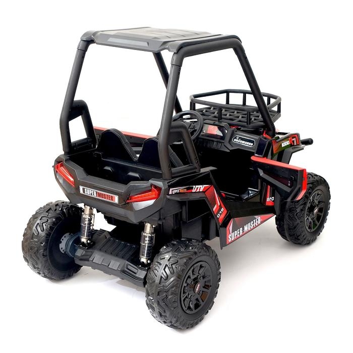 Электромобиль &laquo;БАГГИ&raquo;, максимальная нагрузка 100 кг, АКБ 24V, кожаное сидение, цвет красный