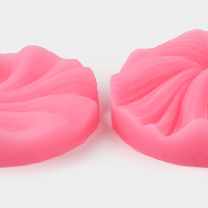 Молд &laquo;Лист герани&raquo;, силикон, 2 предмета, 7,5&times;7 см, цвет МИКС