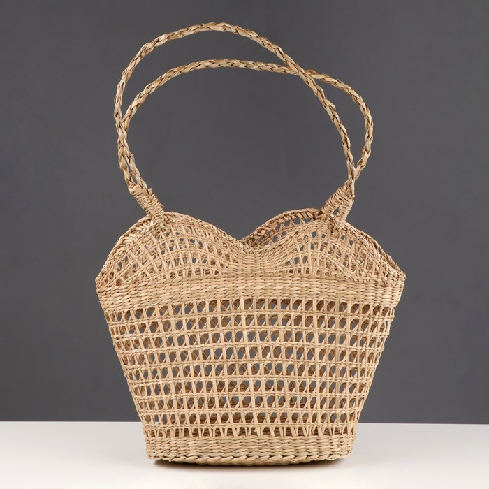 Сумка плетеная хозяйственная, 30&times;12&times;27 см, сыть