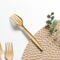 Набор одноразовых вилок из кукурузного крахмала Nature, 18 см, 6 шт, цвет микс Набор одноразовых вилок из кукурузного крахмала Nature, 18 см, 6 шт, цвет микс