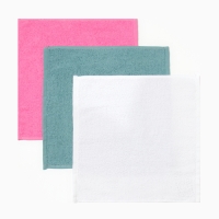 Набор махровых полотенец "Воздушный шарик" 30х30 см - 3 шт, хлопок 340гр/м2