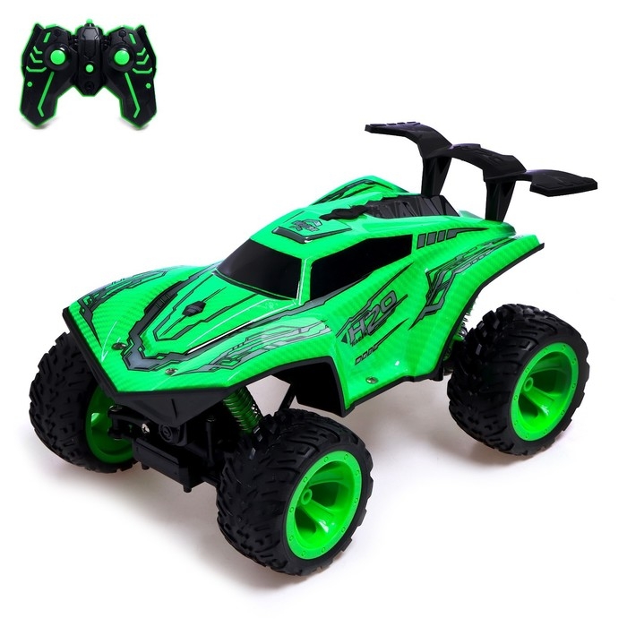 Джип радиоуправляемый &laquo;Призрак&raquo;, полный привод, 4WD, эффект дыма, цвет зелёный