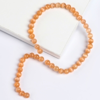 Бусины из натурального камня &laquo;Кошачий глаз&raquo;, набор 50 шт., размер 1 шт. &mdash; 8 мм, бежевый