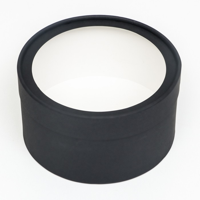 Подарочная коробка Подарочная коробка "Black" чёрная, завальцованная с окном, 18 х 10 см