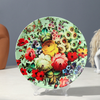 Тарелка декоративная «Жостово», D = 19,5 см Тарелка декоративная «Жостово», D = 19,5 см