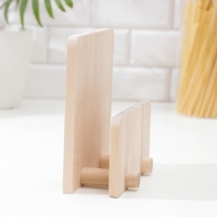 Нaбор разделочных досок на подставке, 2 шт: 35&times;22 см, 35&times;18 см, массив берёзы