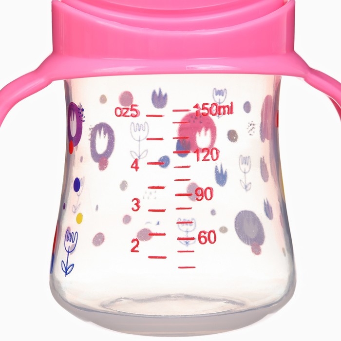 Бутылочка для кормления Ø50мм ШГ, +0мес., 150мл, цвет розовый Бутылочка для кормления Ø50мм ШГ, +0мес., 150мл, цвет розовый