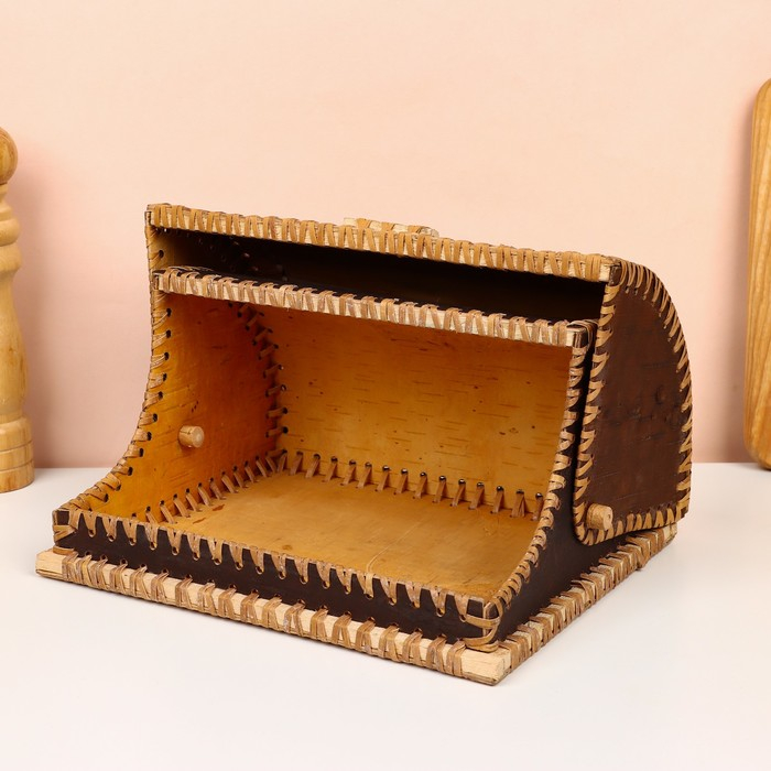 Хлебница &laquo;Рябинушка&raquo;, шлем, 28&times;19&times;16 см, береста