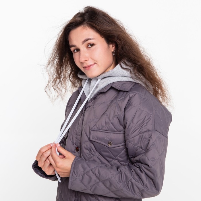 Шапка (капор) женский, цвет серый, размер 54-58 Шапка (капор) женский, цвет серый, размер 54-58